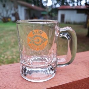 Vintage A&W Root Beer Handled Mug - Small (3.25" TALL) ORANGE LOGO